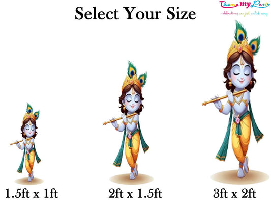Krishna Theme Birthday Party Cutout