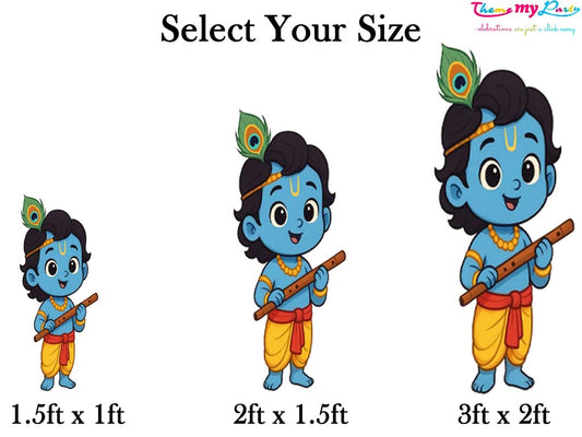 Krishna Theme Birthday Party Cutout