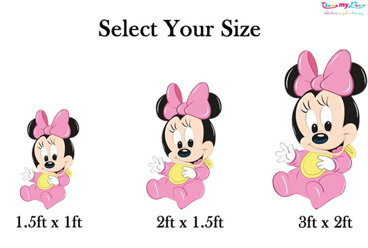 Minnie Theme Birthday Party Cutout