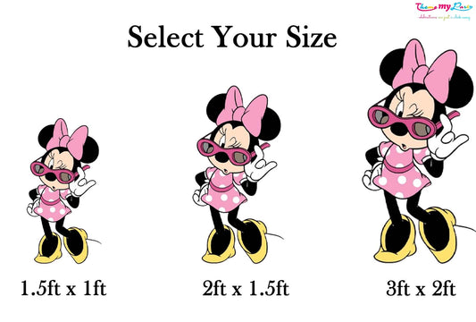 Minnie Theme Birthday Party Cutout