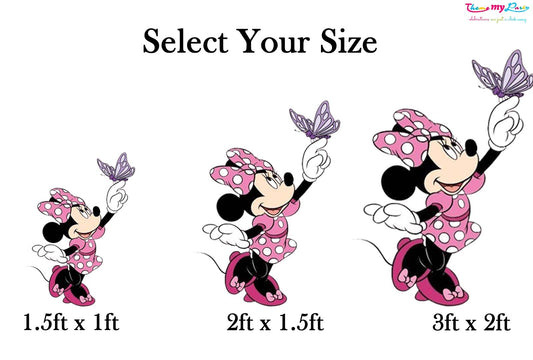 Minnie Theme Birthday Party Cutout