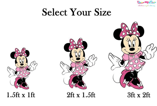 Minnie Theme Birthday Party Cutout