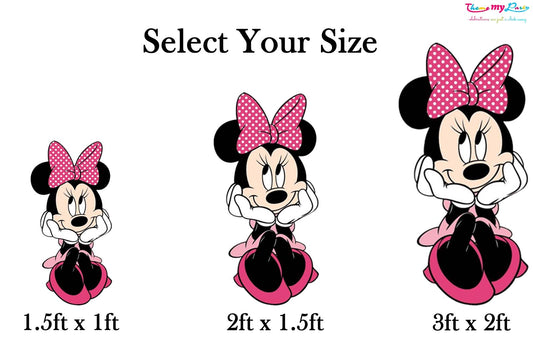 Minnie Theme Birthday Party Cutout