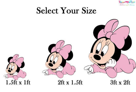 Minnie Theme Birthday Party Cutout