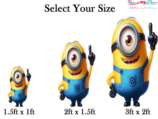 Minnion Theme Birthday Party Cutout