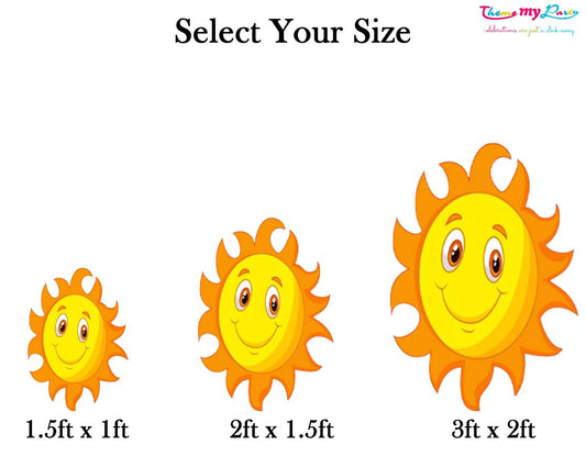 Rainbow Theme Birthday Party Cutout