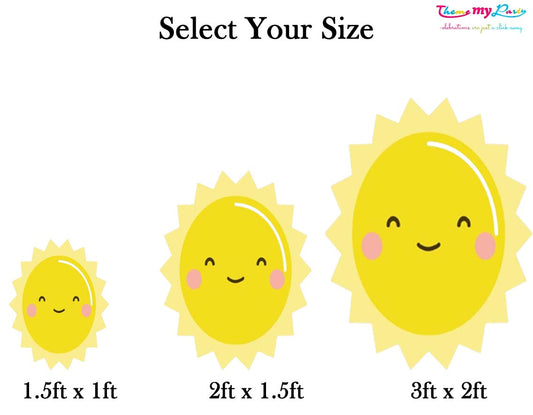 Rainbow Theme Birthday Party Cutout