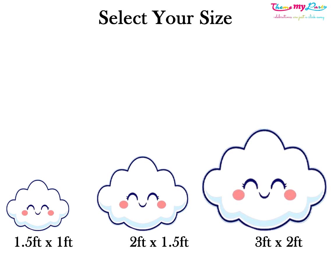 Rainbow Theme Birthday Party Cutout
