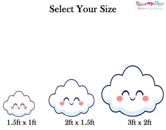 Rainbow Theme Birthday Party Cutout