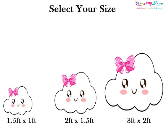 Rainbow Theme Birthday Party Cutout