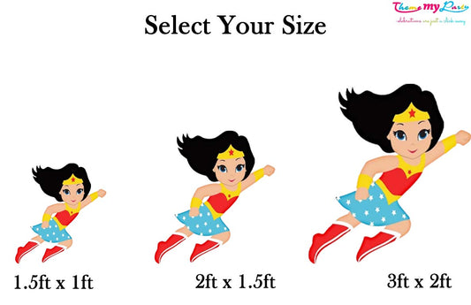 Super Girl Theme Birthday Party Cutout