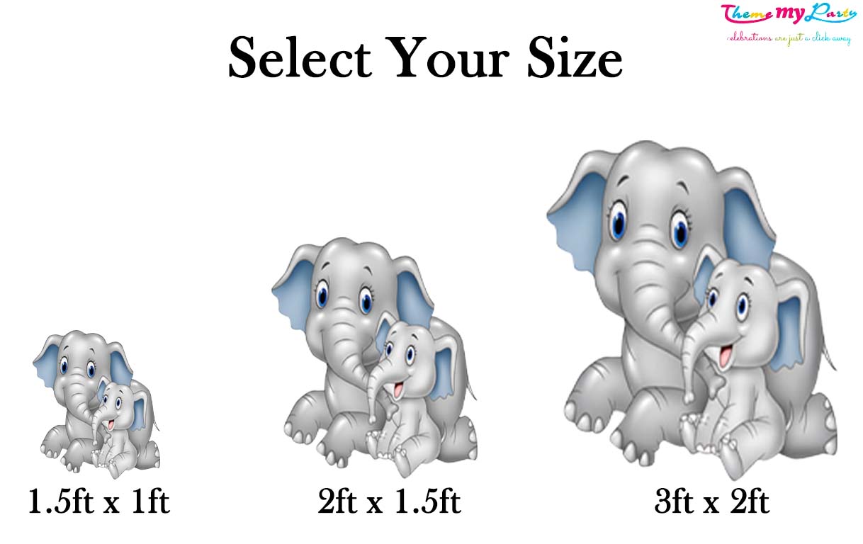 Baby Elephant Theme Birthday Party Cutout
