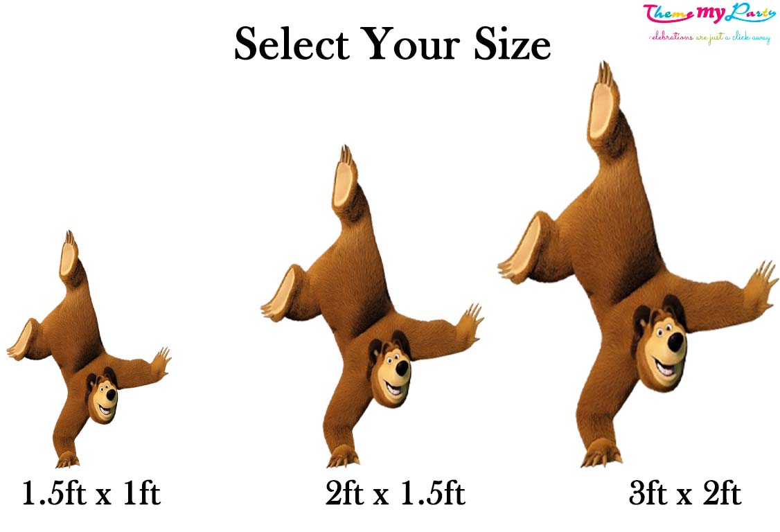 Masha & Bear Theme Birthday Party Cutout