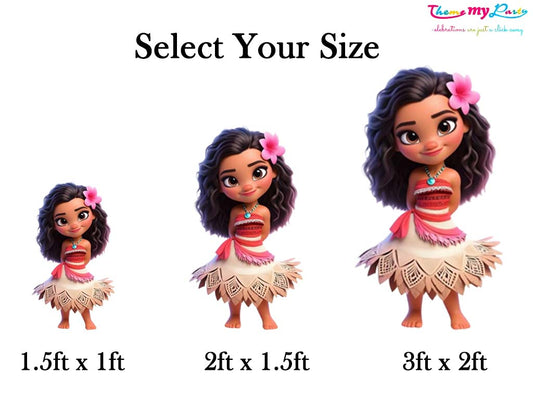 Moana Theme Birthday Party Cutout