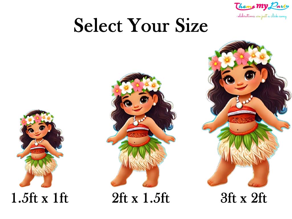Moana Theme Birthday Party Cutout