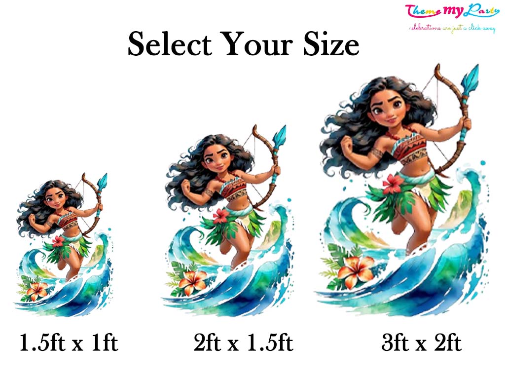 Moana Theme Birthday Party Cutout