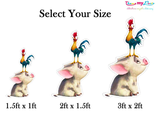 Moana Theme Birthday Party Cutout