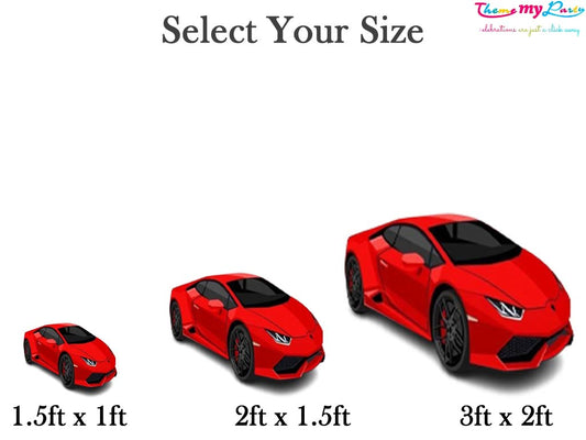 Car Theme Birthday Party Cutout