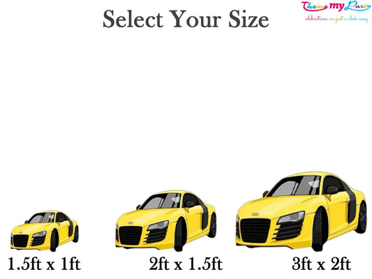 Car Theme Birthday Party Cutout