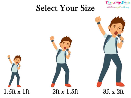 Rockstar Theme Birthday Party Cutout