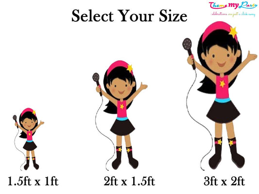 Rockstar Theme Birthday Party Cutout