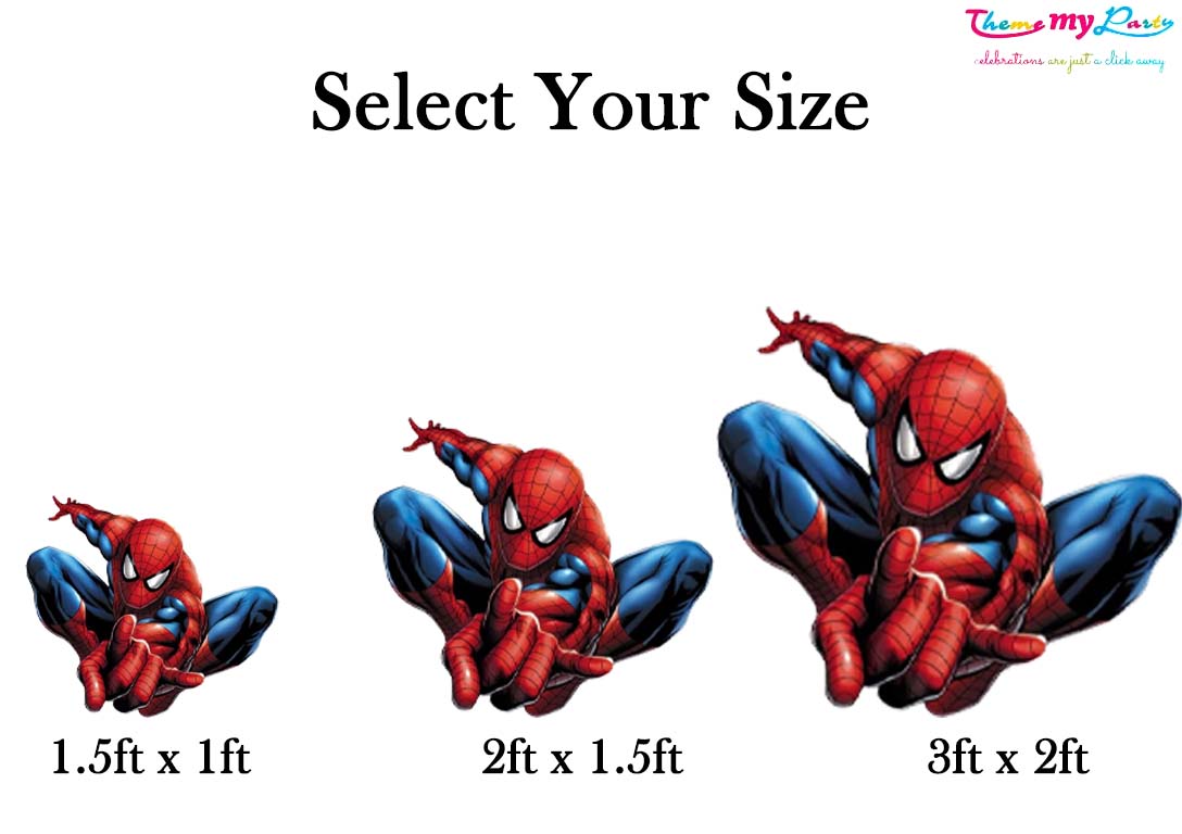 Spiderman Theme Birthday Party Cutout