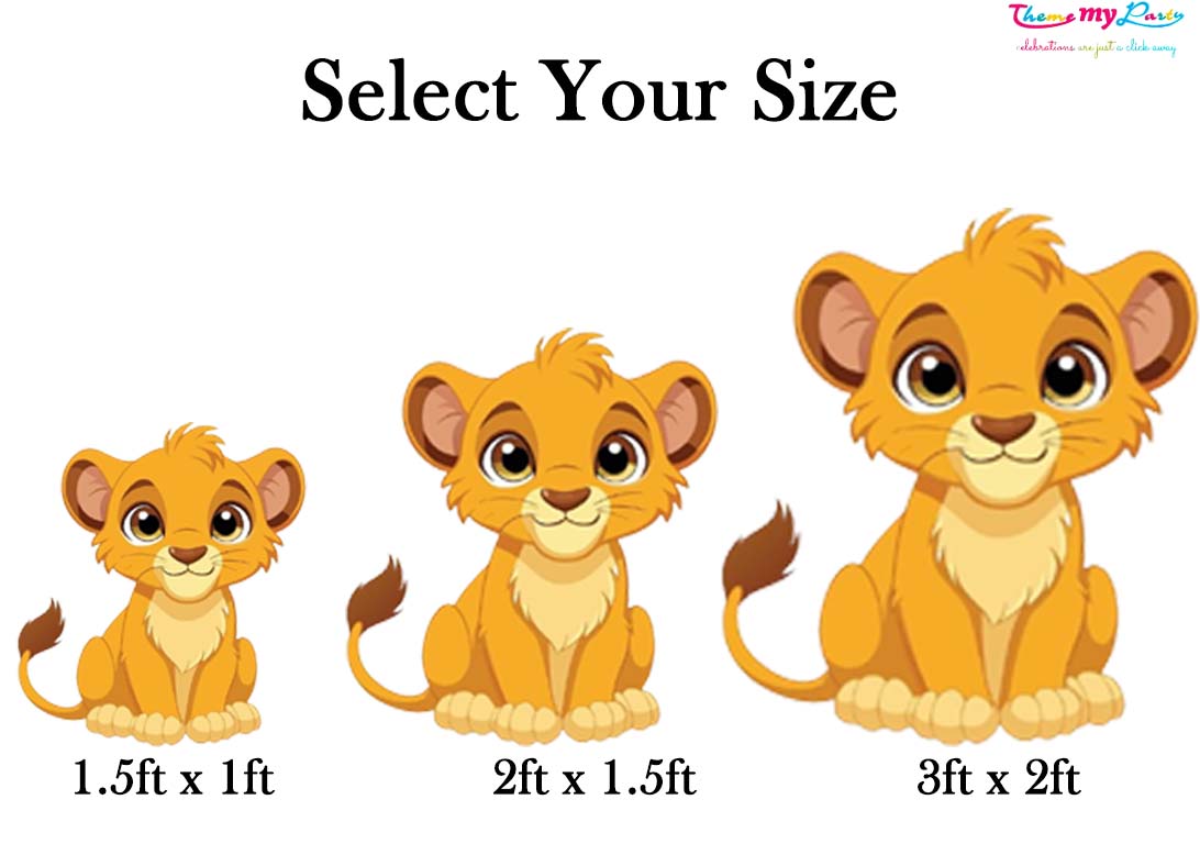 Lion King Theme Birthday Party Cutout