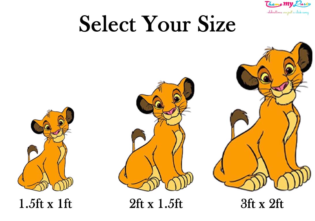 Lion King Theme Birthday Party Cutout