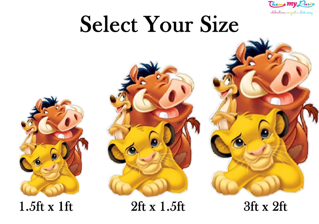Lion King Theme Birthday Party Cutout