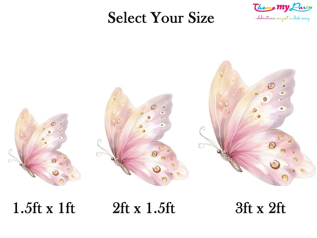 Butterflies & Fairies Theme Birthday Party Cutout