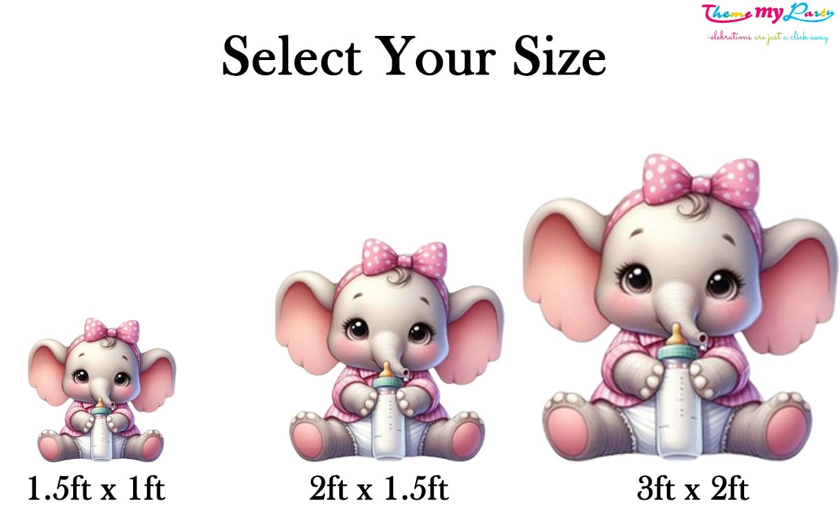 Baby Elephant Theme Birthday Party Cutout