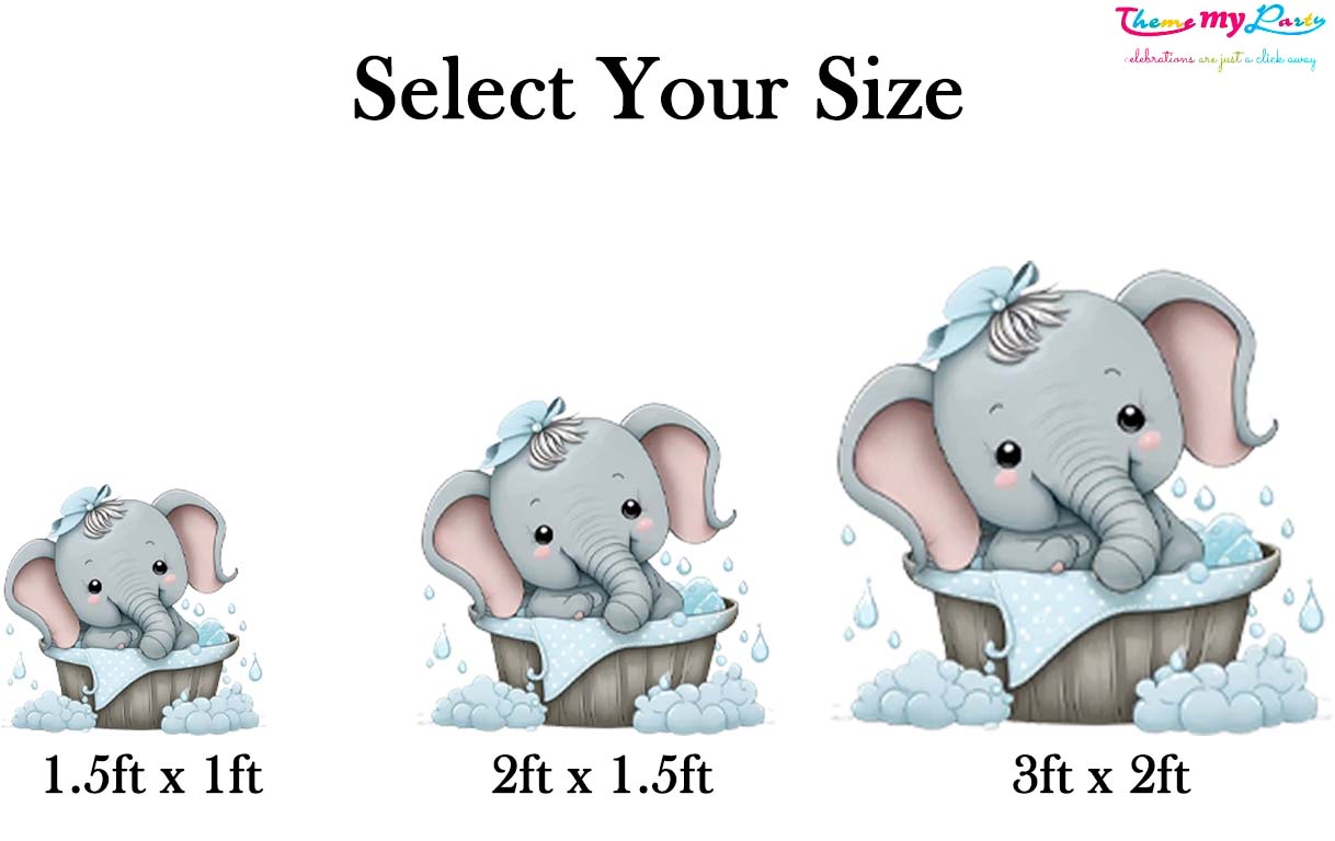 Baby Elephant Theme Birthday Party Cutout