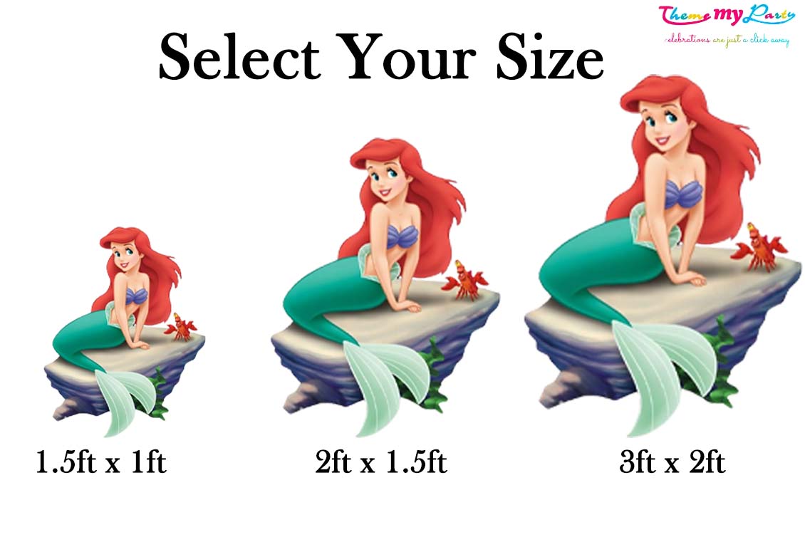 Mermaid Theme Birthday Party Cutout
