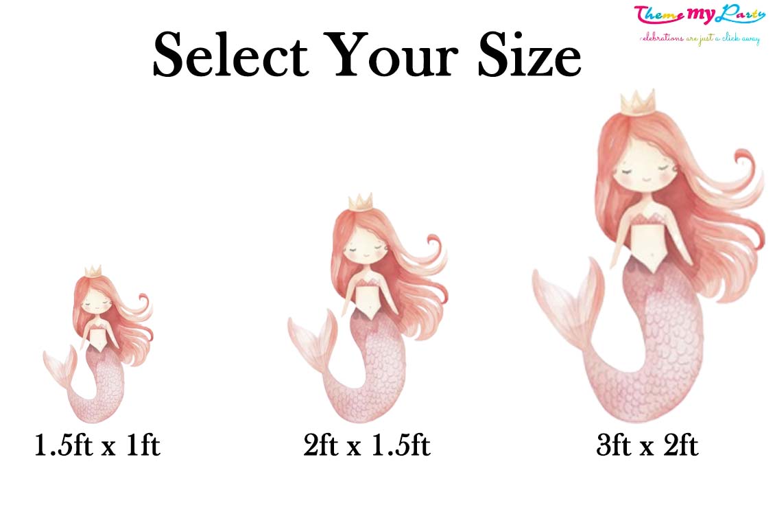 Mermaid Theme Birthday Party Cutout
