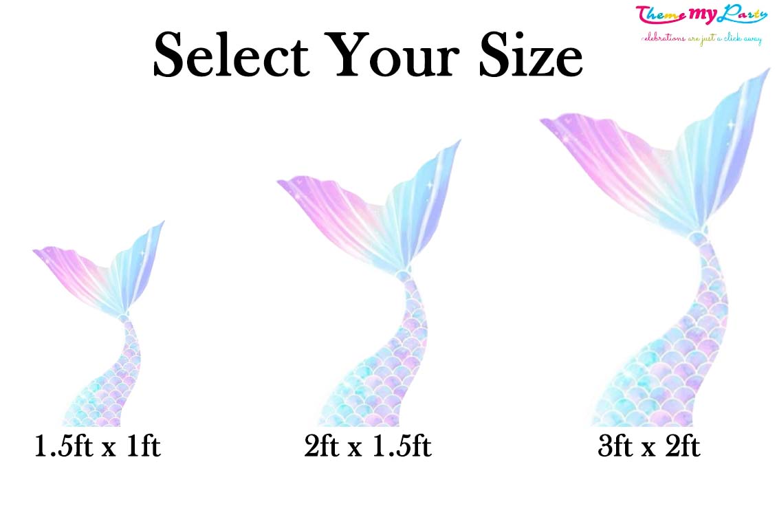 Mermaid Theme Birthday Party Cutout
