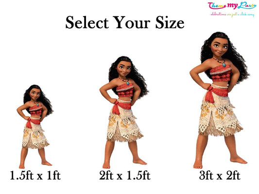 Moana Theme Birthday Party Cutout