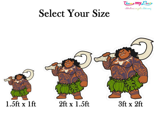 Moana Theme Birthday Party Cutout