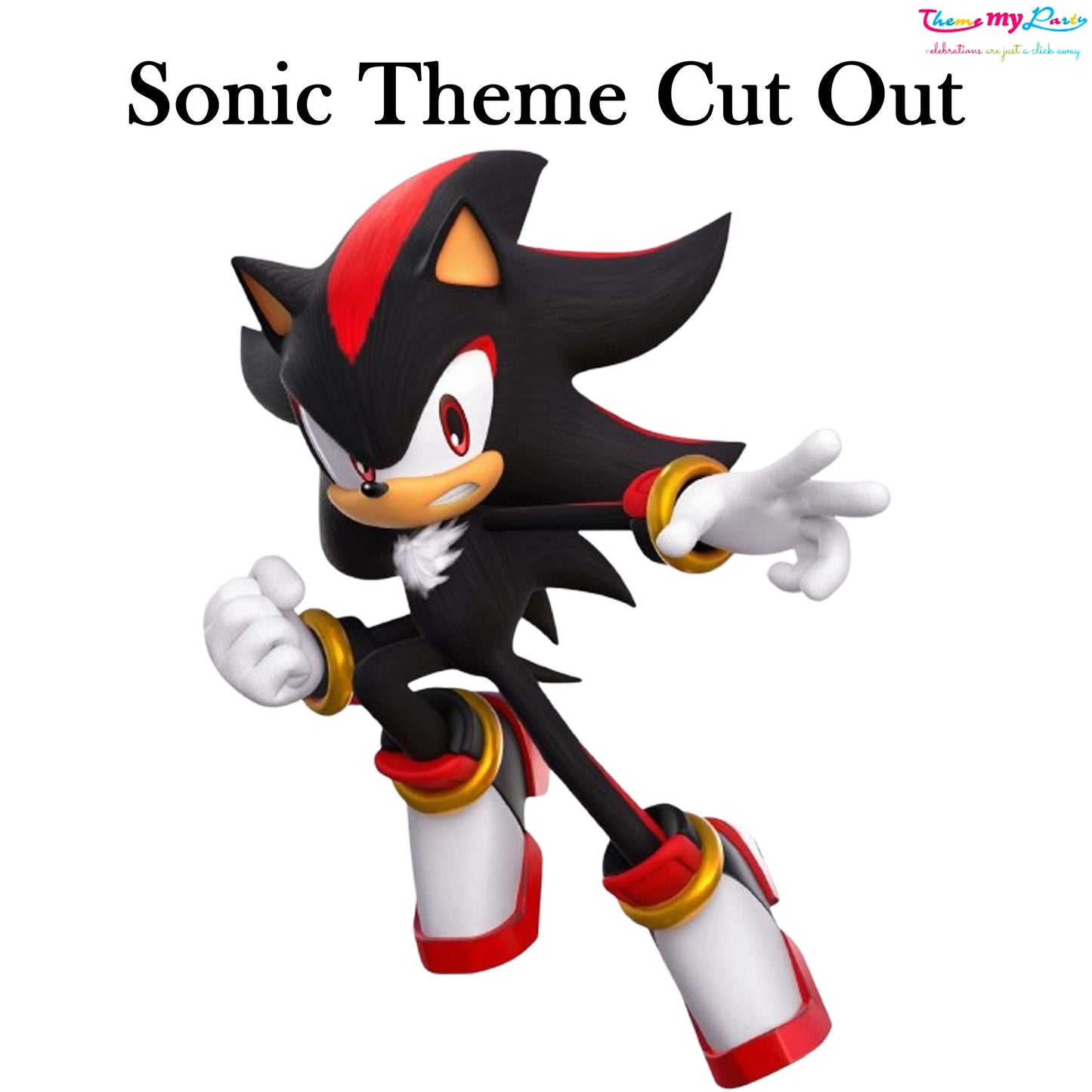 Sonic Theme Birthday Party Cutout