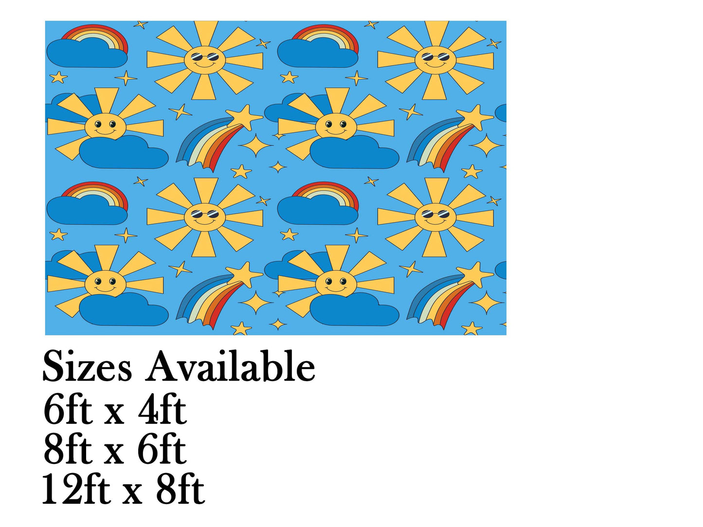 Sunshine Theme Birthday Cake Table Cover