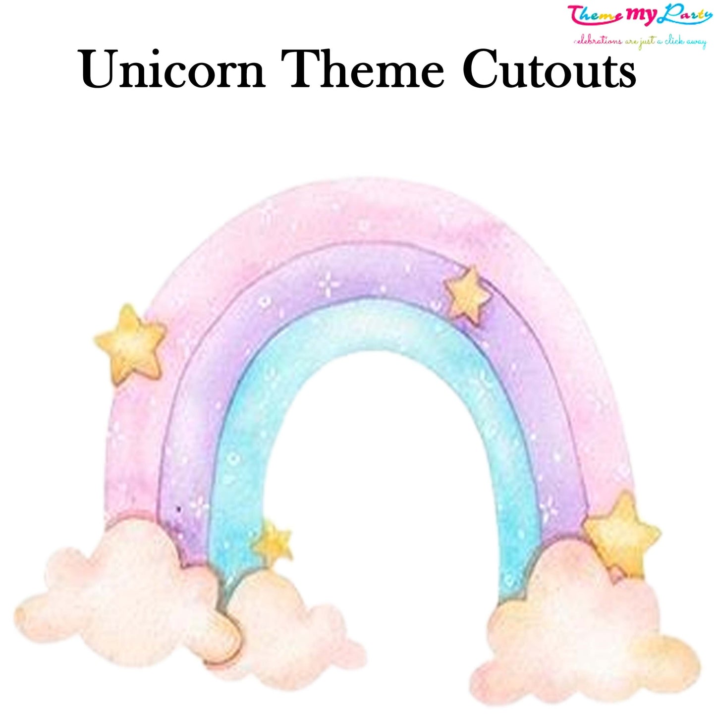 Unicorn Theme Birthday Party Cutout