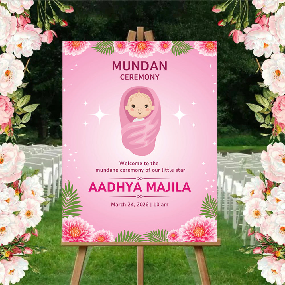 Mundan Welcome Sign Board