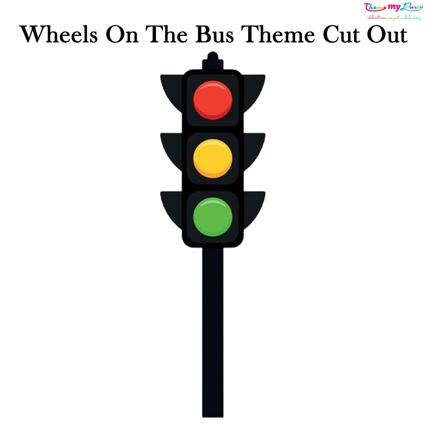 Wheel On The Bus Theme Birthday Party Cutout