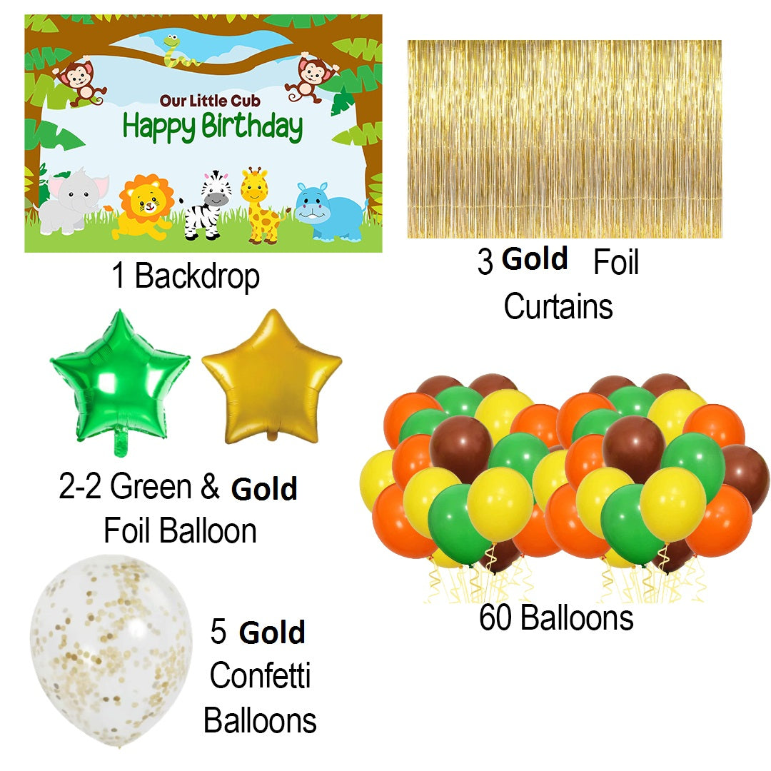 Jungle Theme Birthday Party Complete Party Set