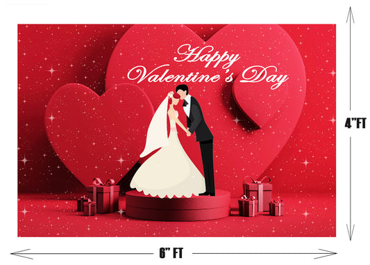 Valentine Party Backdrop for Decoration