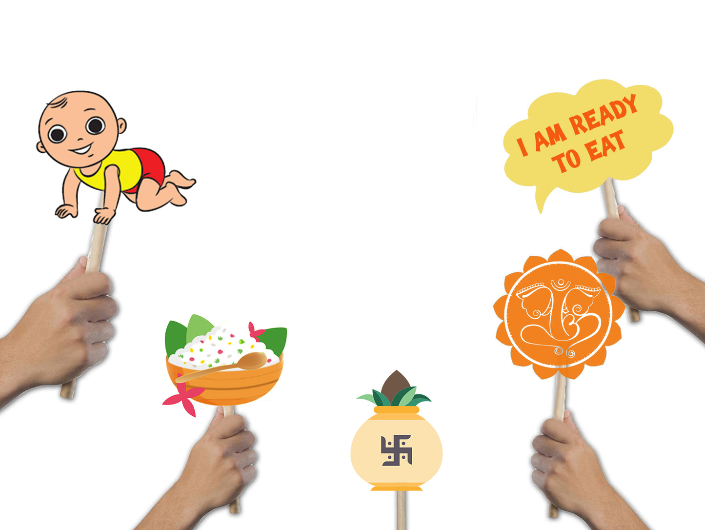 Annaprashan Ceremony Photo Booth Props