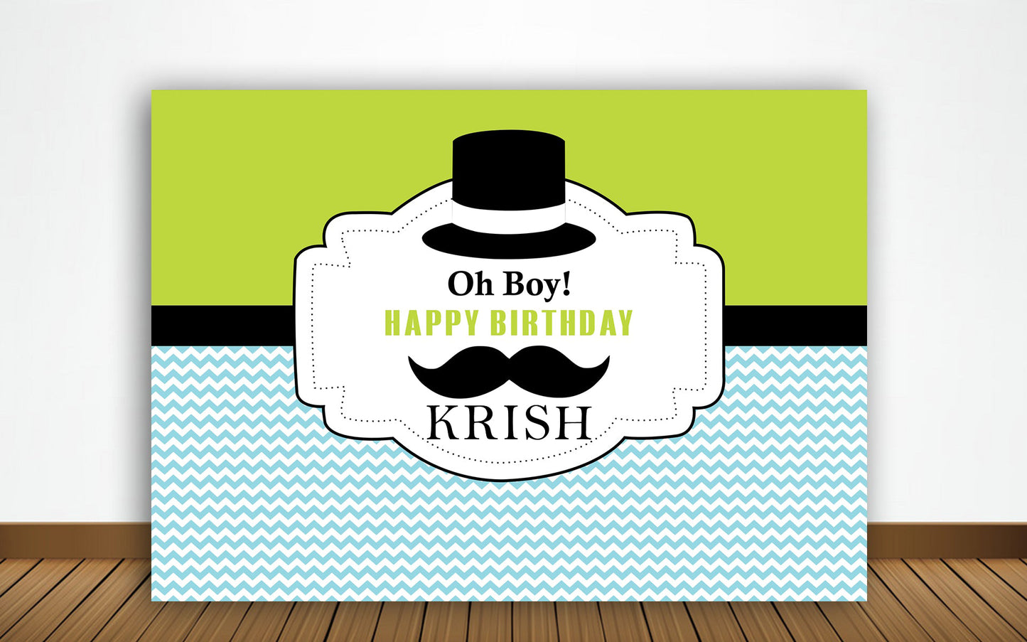 Little Man Birthday Party Backdrop