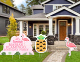 Flamingo Theme Birthday Party Cutouts