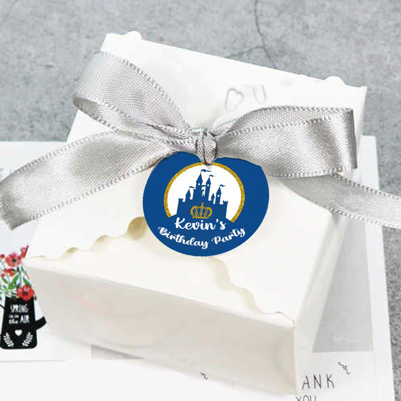 Prince Birthday Party Thank You Gift Tags