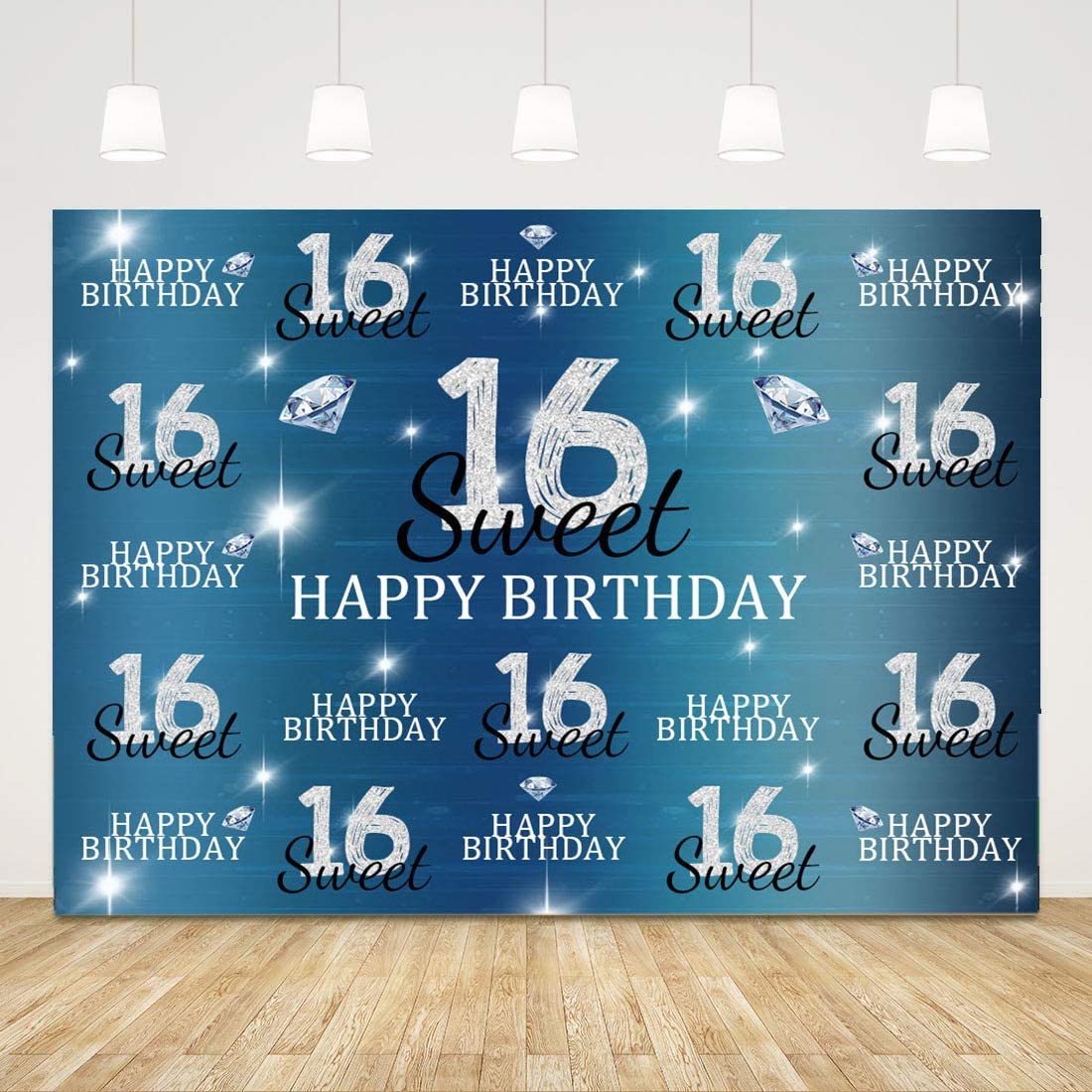 16th Birthday Decoration Backdrop