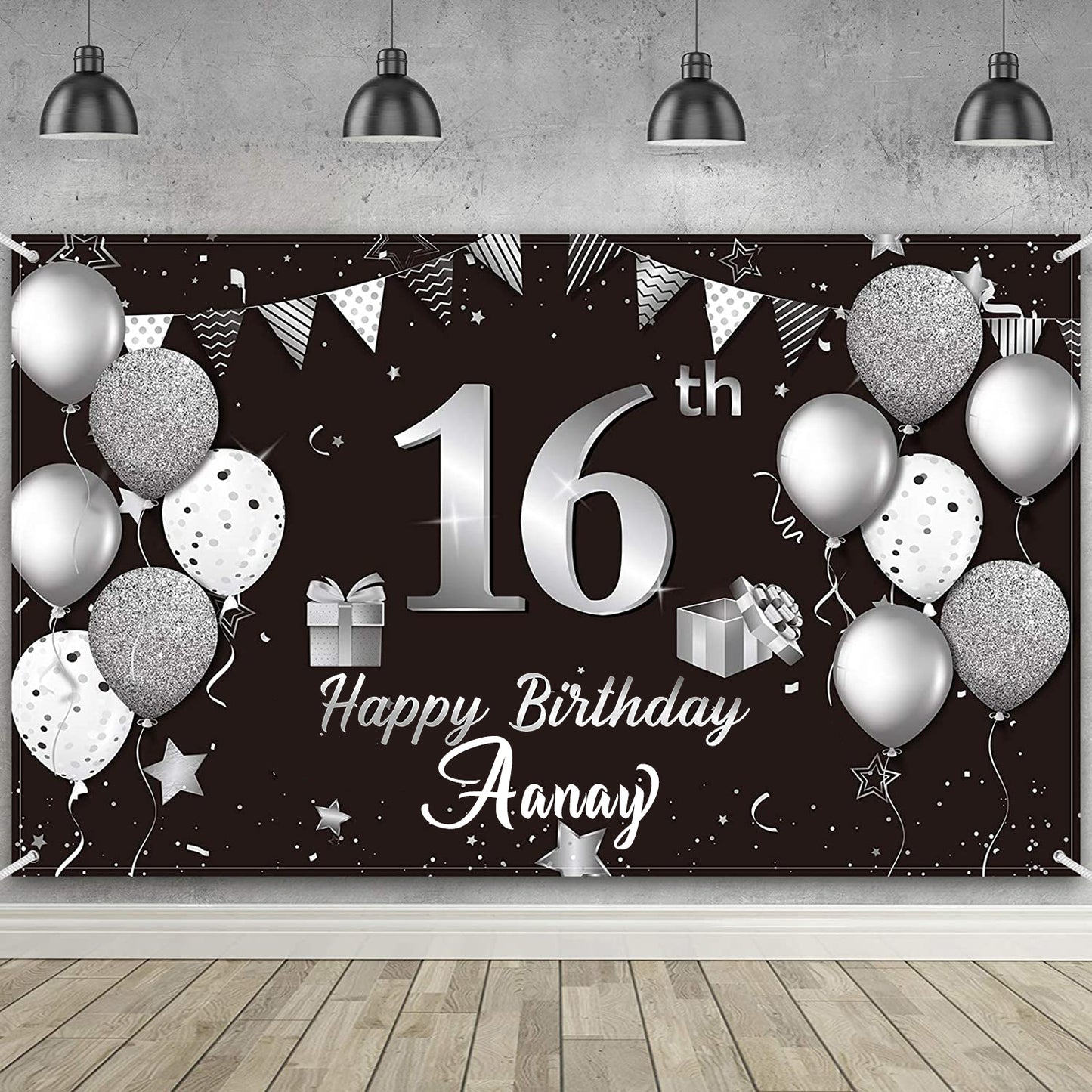 16th Birthday Party Backdrop